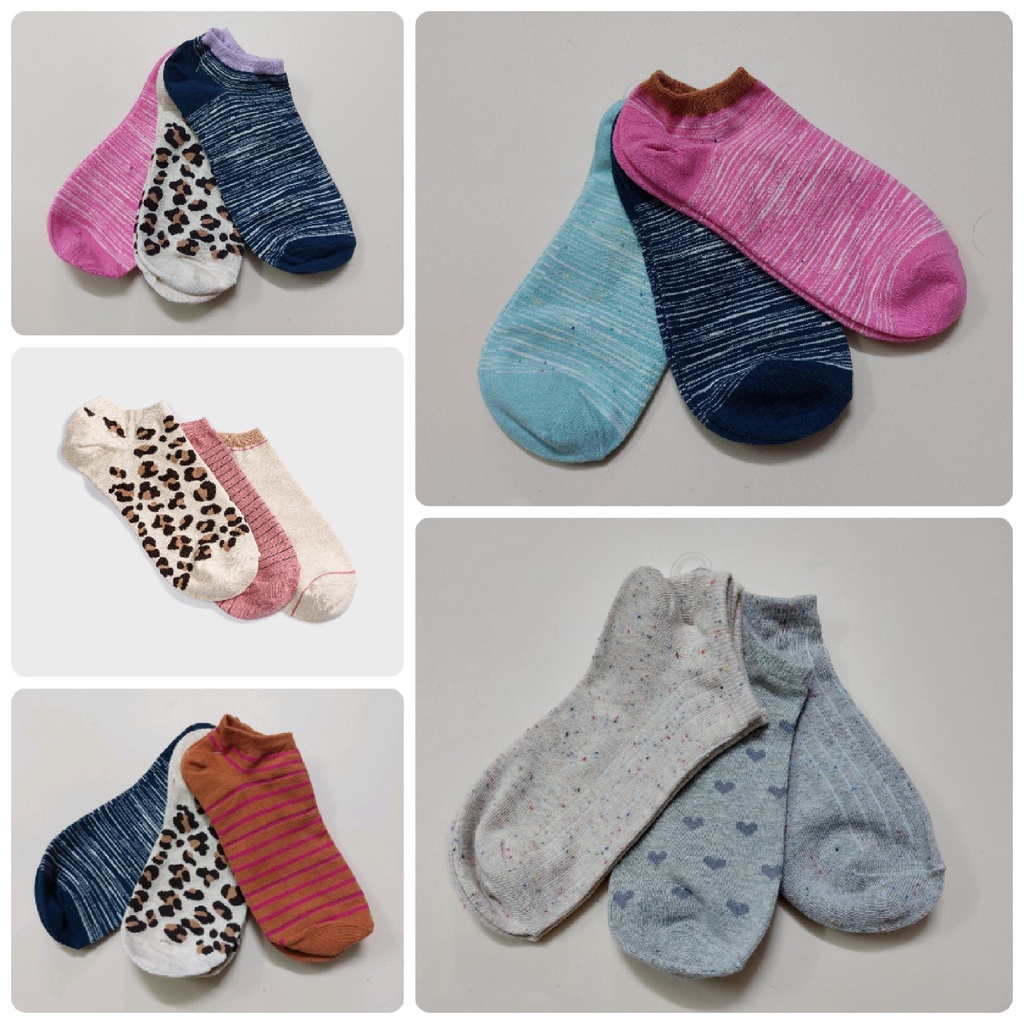 Set 3 ถุงเท้าผู้หญิง G @ P. HA3105