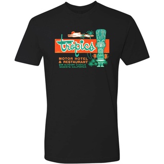 เสื้อยืดสีขาวเสื้อยืด พิมพ์ลาย Tiki Bar Tee Restaurant Mug The Tropics สไตล์เรโทร สําหรับผู้ชาย 148189S-4XL