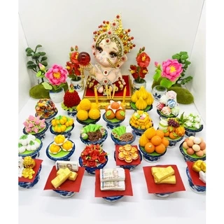 🕉☯️พานของไหว้มงคล พานผลไม้ พานไหว้ พระพิฆเนศ องค์พระ พานบูชา ขนาด 4-5ซม. ราคาส่ง🧨🌹