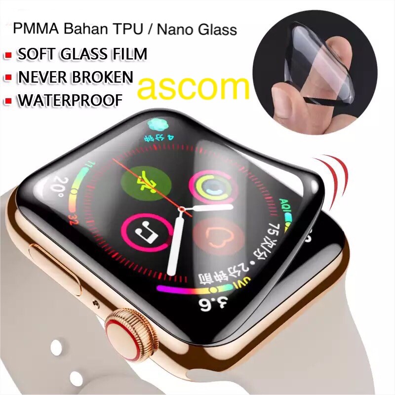 LAYAR PMMA TPU วัสดุ Apple Watch 42mm | Iwatch Nano Glass 3D Screen Protector สมาร์ทวอทช์