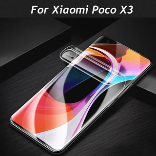 ฟิล์มไฮโดรเจล แบบเต็มจอ ขอบโค้ง กันรอย Xiaomi Poco M5 M5s X4 GT F5 F4 5G C40 X3 Nfc Mi 13 12 11 Lite 5G Ne 12T 11T Note 10 10T 9 9T Pro M3 F3 F2 4G 5G