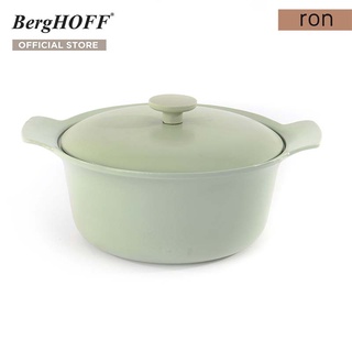 BergHOFF หม้อพร้อมฝาเหล็กหล่อ รุ่น Ron ทนทาน 24 ซม. สีเขียว  3900045