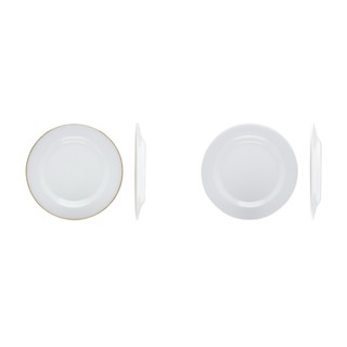 PEARL แก้วเนื้อมุก Dinner plate - จานแบน ขนาด 6" / 7" / 8" / 10" (รหัส530-570)