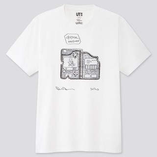 [100% Cotton]  เสื้อยืด พิมพ์ลาย Daniel ARSHAM X Pokemonut FULLTAG MIRROR 1:1 UNIQLO