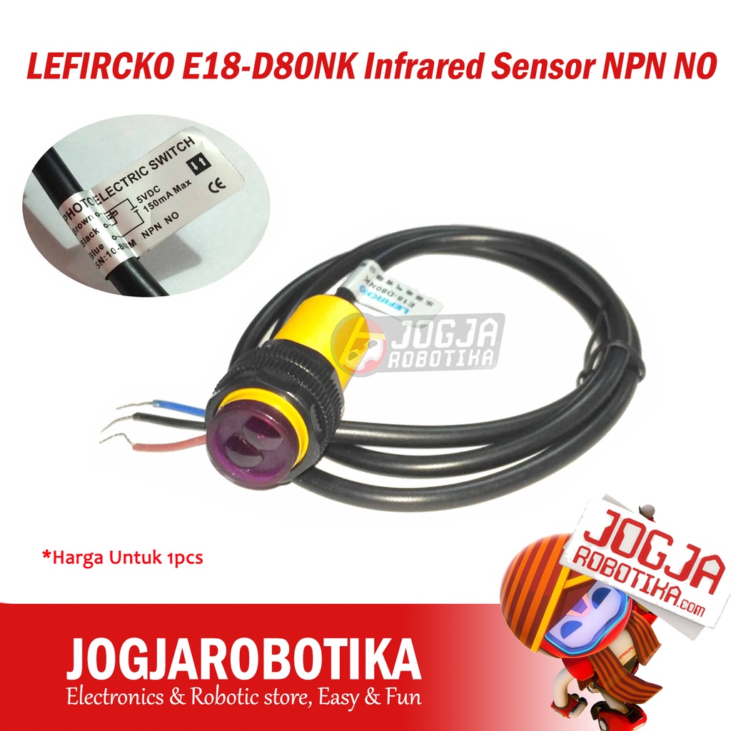 LEFIRCKO E18-D80NK เซ็นเซอร์อินฟราเรด NPN NO