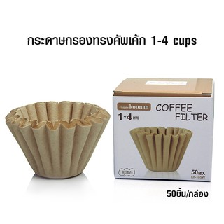 กระดาษกรองกาแฟ Koonan ทรงคัพเค้ก 1-4 ถ้วย By สุวภัทร SWP Shop