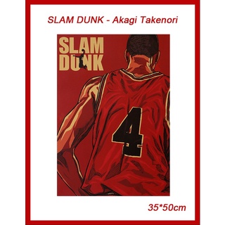Slam DUNK Akagi Takenori Animat วอลเปเปอร์ติดผนัง บาร์ คาเฟ่ ตกแต่งหอพัก 35 * 50 ซม.