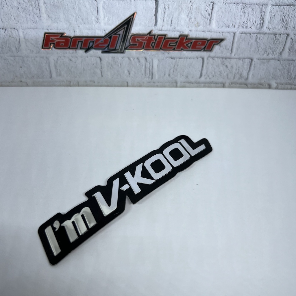 Im vkool สติ๊กเกอร์สัญลักษณ์ Im V-Kool EMBOS