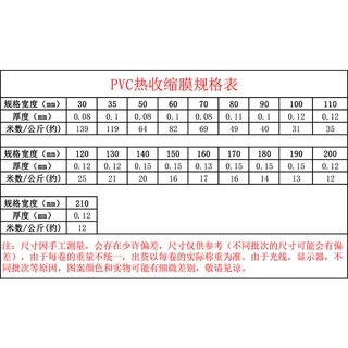 [โดยเมตร] 30-400 มม. ความกว้าง PVC ความร้อนหดท่อสีฟ้า 18650 แบตเตอรี่ลิเธียมความร้อนหดฟิล์มพีวีซีหดแขน