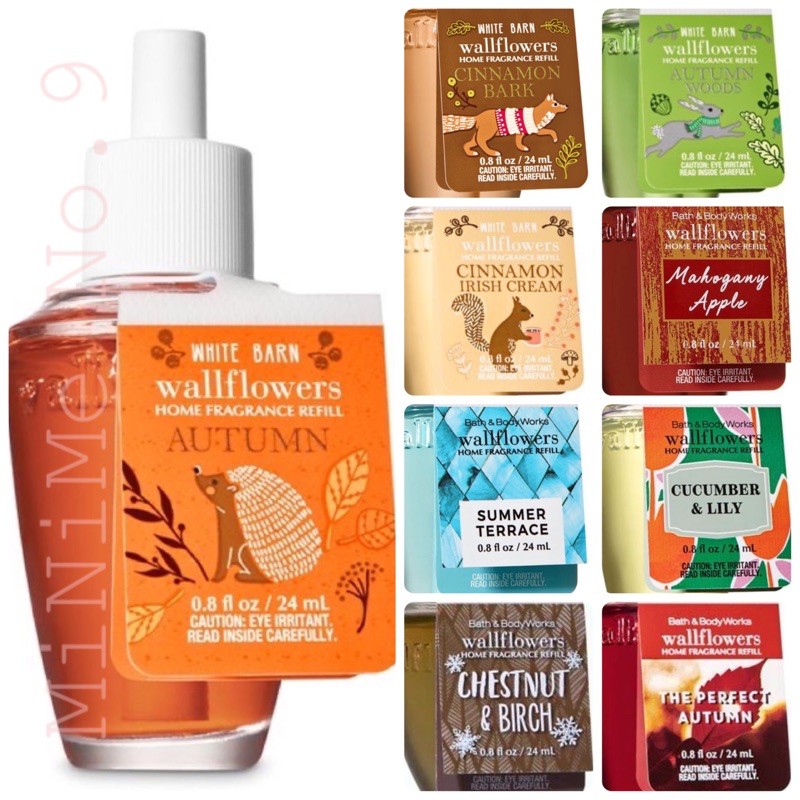 ✨Set 1/5✨BBW รีฟิลน้ำหอมเสียบปลั๊ก Bath & Body Works Wallflowers  24ml.
