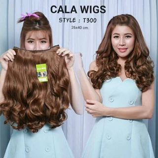 แฮร์พีชcalawigsราคาส่ง รหัสT300กว้าง26cmยาว40cmชิ้นหนาพิเศษไหมด้านเหมือนผมจริง สินค้าพร้อมส่งในไทย