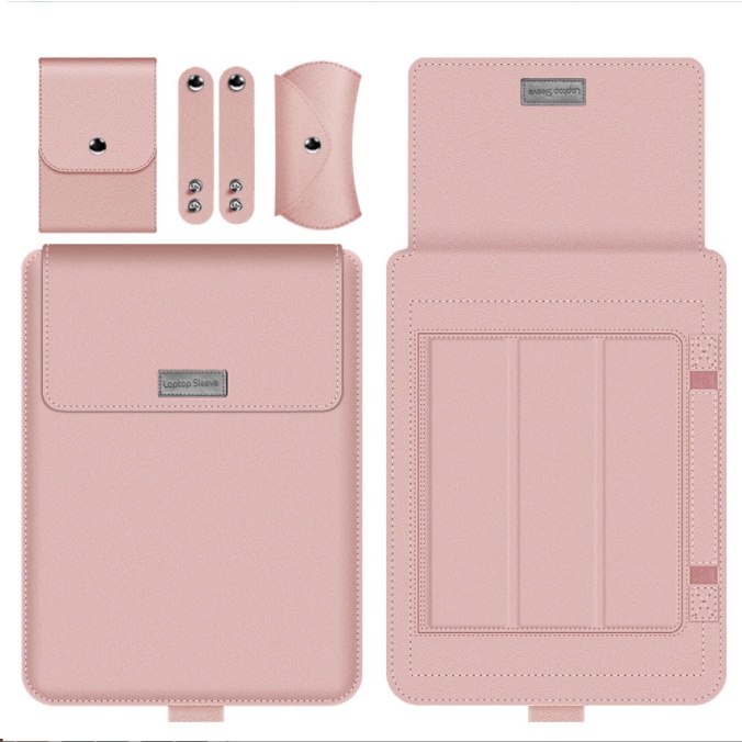 กระเป๋าหนัง หนัง PU กระเป๋าแล็ปท็อปเหมาะสําหรับ Macbook Air Pro/Macbook Air/Laptop Windows, แท็บเล็ต