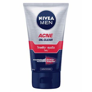 Nivea นีเวีย เมน แอคเน่ ออยล์ เคลียร์ โฟม 100 กรัม. (8850029000923)