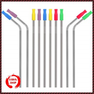 COBOL 🍺 หลอดทำจากสแตนเลส ไฮเกรด Food-Grade ซิลิโคนหลอดดูด  slilicone tip ถูกที่สุด 🍺