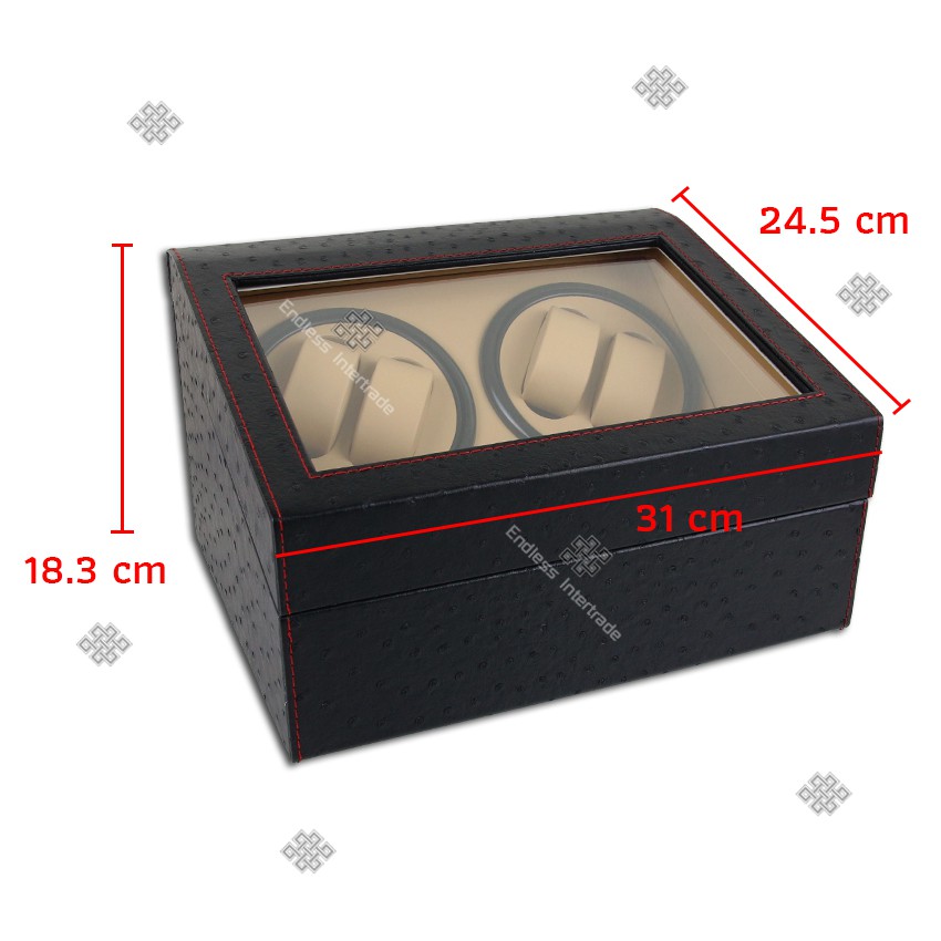 Elit Watch Winder4 กล่องหมุนนาฬิกาอัตโนมัติ10เรือน กล่องหมุนนาฬิกาออโต้เมติก กล่องใส่นาฬิกา Watch Winder W103D