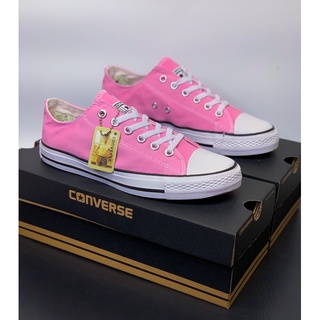 🔥รองเท้า Convers All Star Classic OX Pink รองเท้าผ้าใบผู้หญิง36-40(Free Box Set)