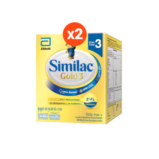 [ขายดี] Similac Gold 3 ซิมิแลค โกลด์ 3 ขนาด 1950 กรัม 2 กล่อง Similac Gold 3 (1950g x 2) นมผง Milk Powder