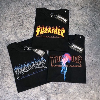 เสื้อยืด คุณภาพดี พิมพ์ลาย Thrasher