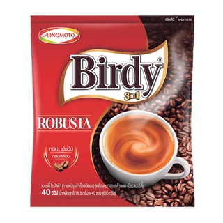 BIRDY เบอร์ดี้ กาแฟปรุงสำเร็จ 3 in 1 โรบัสต้า 15.5 กรัม ( x 40 ซอง)