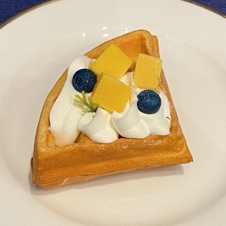 โมเดล ครัวซอง วาฟเฟิลปลอม Waffle Mock up สำหรับถ่ายรูปเป็นพร๊อพ มีกลิ่นหอม ราคา ถูกที่สุด ดีลบีเคเค แกลเลอรีภาพที่ 8