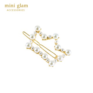 Miniglam Folk Crown Pearl Hair Clip กิ๊บติดผมมงกุฎประดับมุก