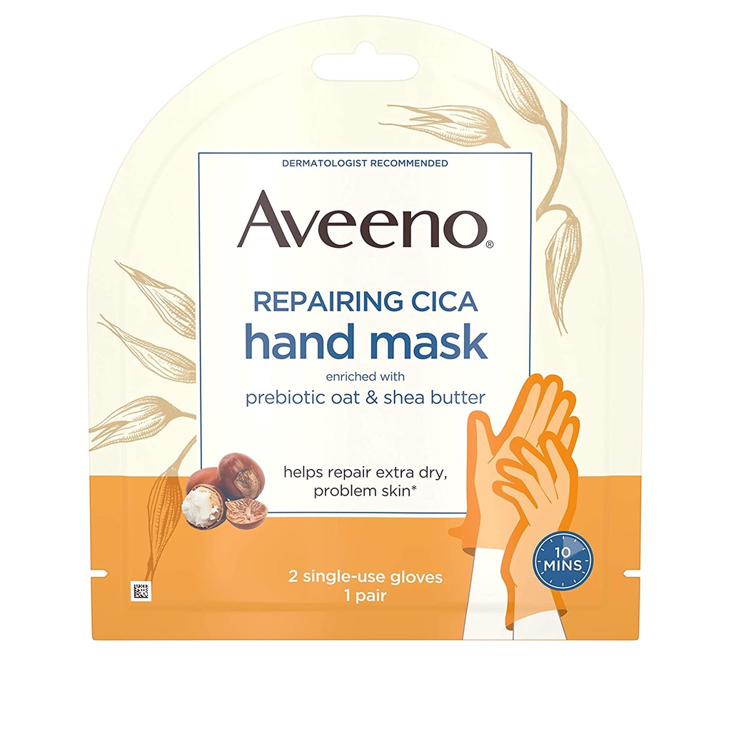 พร้อมส่ง !! Aveeno Repairing CICA Hand Mask มาร์คมือชุ่มชื้น ราคา 189 บาท
