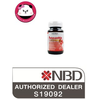 VISTRA Astaxanthin 6mg วิสตร้า แอสตาแซนธิน บรรจุ 30 แคปซูล