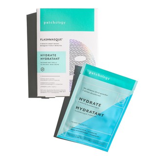 แท้💯% [เคาน์เตอร์อังกฤษ/เช็คใบเสร็จได้] Patchology FlashMasque Hydrate 5 Minute Sheet Mask