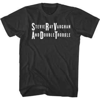 เสื้อยืดผ้าฝ้ายพิมพ์ลายแฟชั่น เสื้อยืด พิมพ์ลายโลโก้ Stevie Ray Vaughan Rock Legend สําหรับผู้ชาย