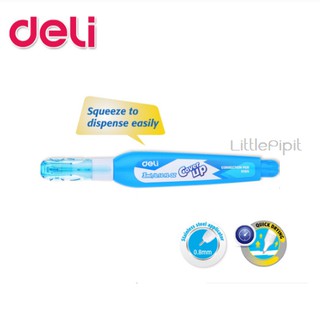 Deli H10590 Correction Pen ลิควิด แบบแห้งเร็ว 3ml ปากกาลบคำผิด Liquid paper