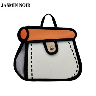 Jasmin Noir กระเป๋าถือ กระเป๋าสะพายไหล่ ผ้าแคนวาส สําหรับสตรี