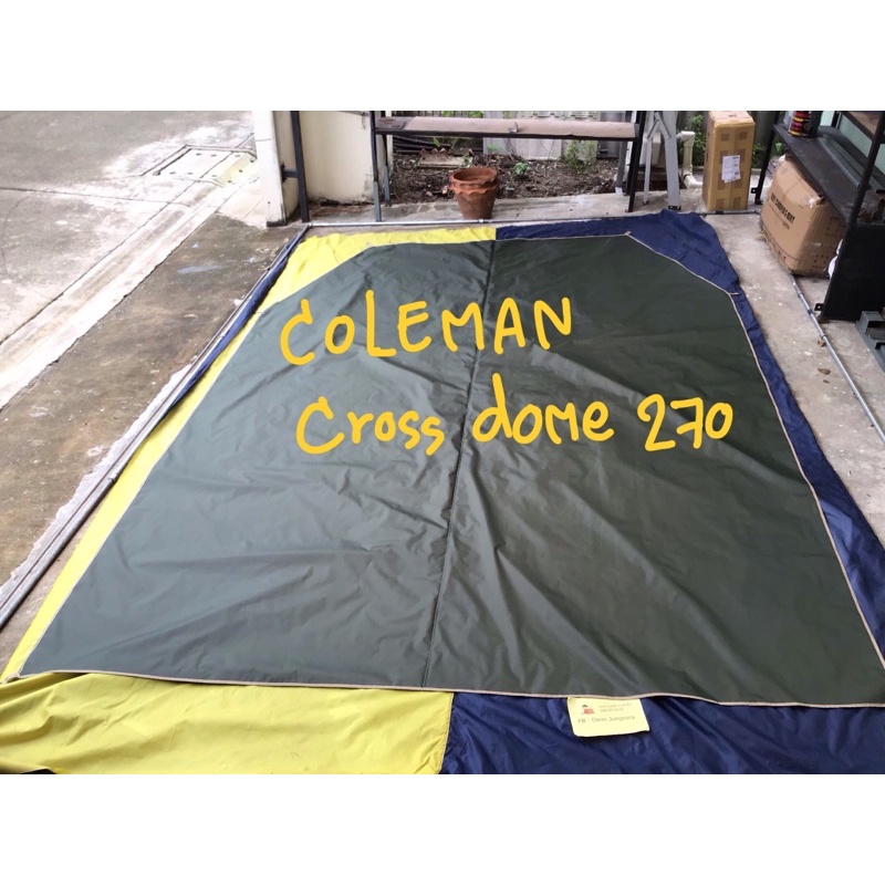 ลดล้างสต๊อก กราวชีท Coleman cross dome 270 ground sheetผ้าปูเต้นท์ มีของพร้อมส่ง