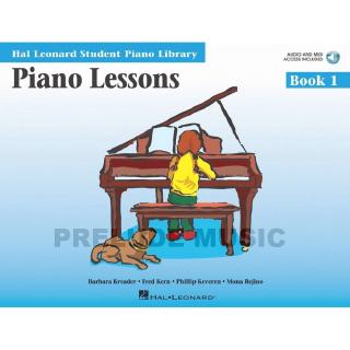 (โค้ดINCSM2Lลด70฿) Hal Leonard Student Piano Library: Piano Lessons Book 1+Online Audio HL00296177