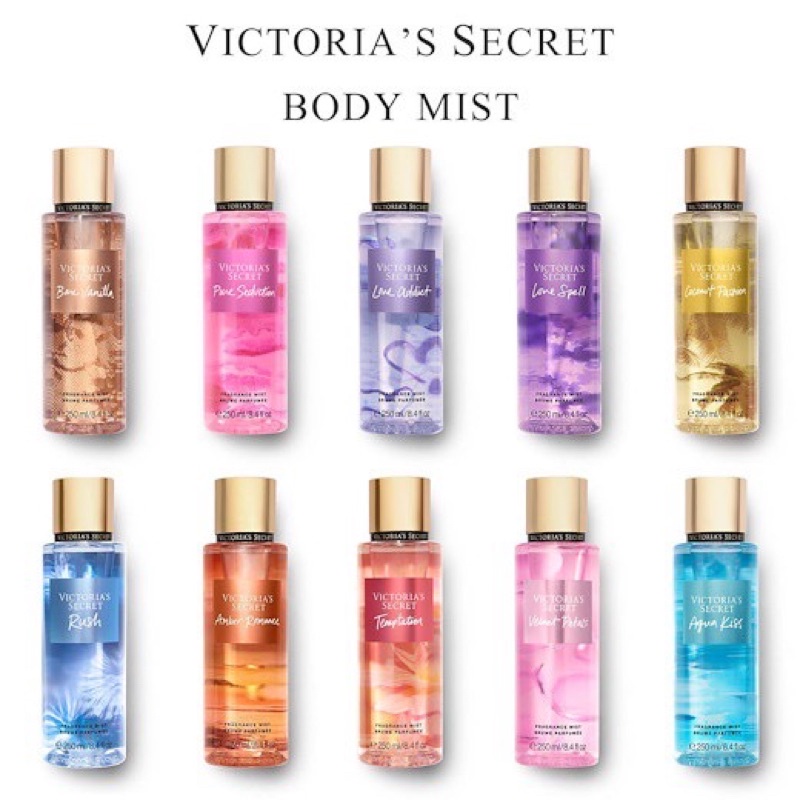 [ พร้อมส่ง ] Victoria ‘s secret fragrance mist 250ml New package