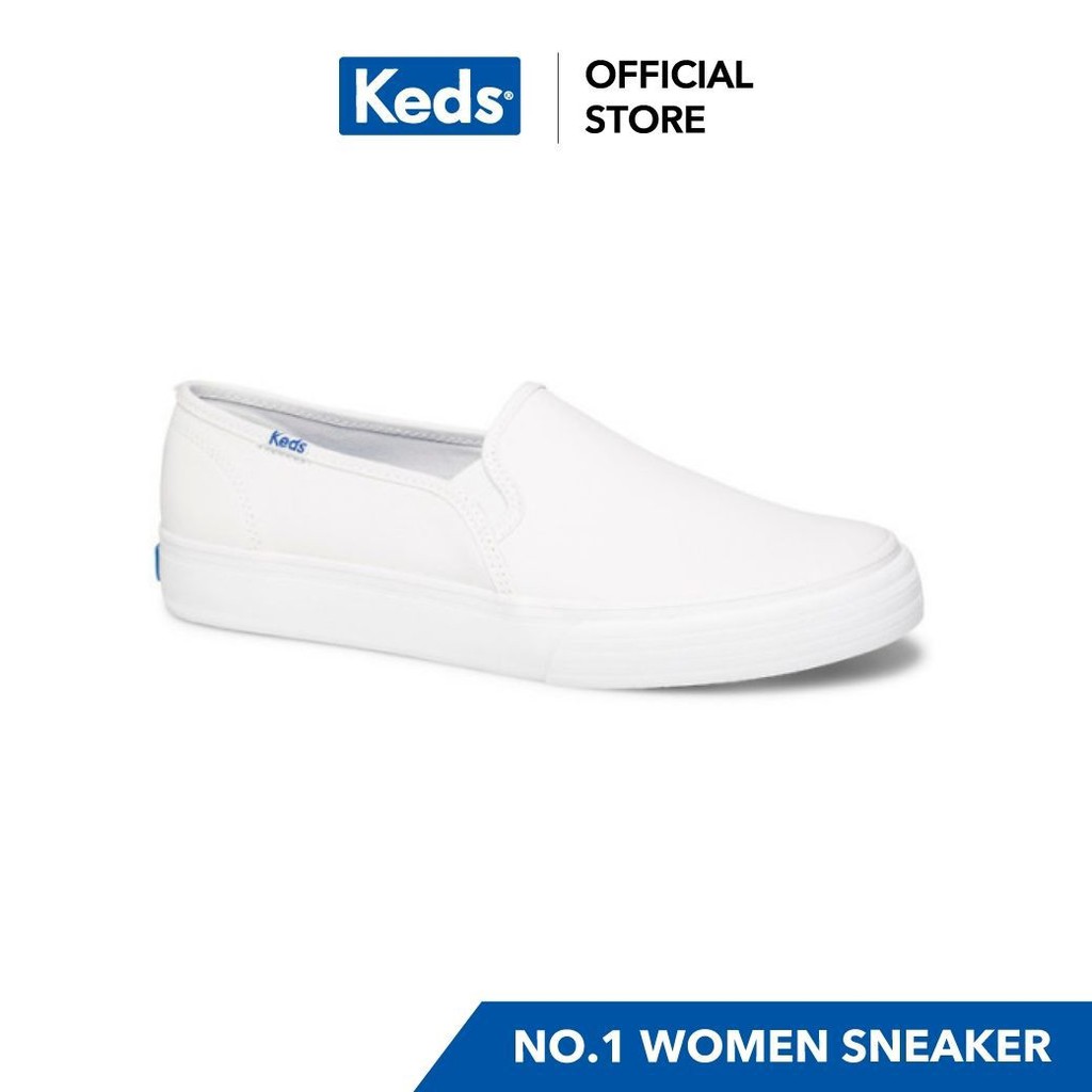 keds double decker leather white