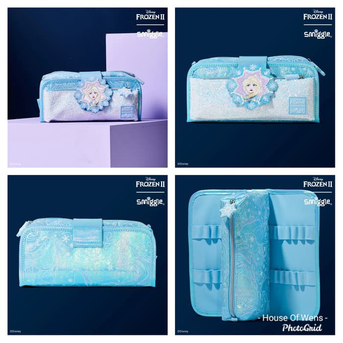 ✈✈ Smiggle Disney's Frozen 2 Elsa Utility Pencil Case กระเป๋าดินสอ Frozen 2 ลาย Elsa ของแท้ 💖 AUD