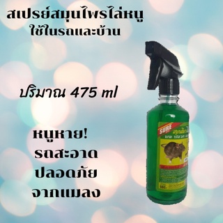 สเปรย์ไล่หนู สเปย์ไล่หนูรถ 475 ml. สเปรย์สมุนไพรไล่หนู มด ปลวก แมลงสาบ สัตว์เลื้อคลานและนก ชัวร์ 100 % (C038)