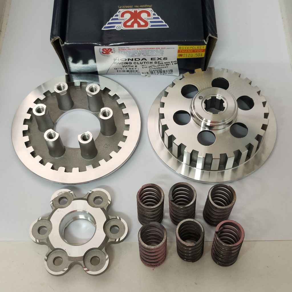 EX5-DREAM/WAVE100/EX5-HIGH POWER ( 6 SPRING) RACING HYPER CLUTCH SET / 4 IN 1