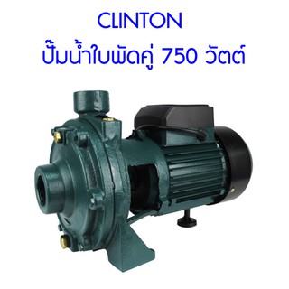 **ส่งฟรี**  CLINTON ปั๊มน้ำใบพัดคู่ 750 วัตต์