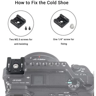 🔥ส่งไวจากไทย🔥Smallrig อุปกรณ์เสริมกล้อง เมาท์ Cold Shoe 1241 แบบปลดเร็ว พร้อมเกลียว 1/4" และ M2.5 สำหรับไฟ ที่จับ ไมโครโฟน