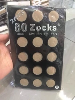 ถุงน่องหญิงแย้ Zock80,50,13Dสี11,15,2A,3A,ดำ
