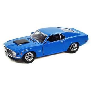 รถโมเดล สมจริง สเกล1:24 motor max-1970 ford mustang boss 429 ประตูรถและกระโปรงหน้าเปิดได้