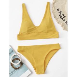 Size s New! Bikini yellow set พร้อมส่งที่ไทย