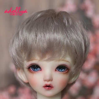 Adollya วิกผมสั้น แฮนด์เมด อุปกรณ์เสริม สําหรับตุ๊กตา 1/3 1/4 1/6 BJD