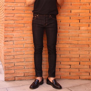 Golden Zebra Jeans กางเกงยีนส์ชายผ้ายืดขาเดฟสีน้ำเงินเข้ม