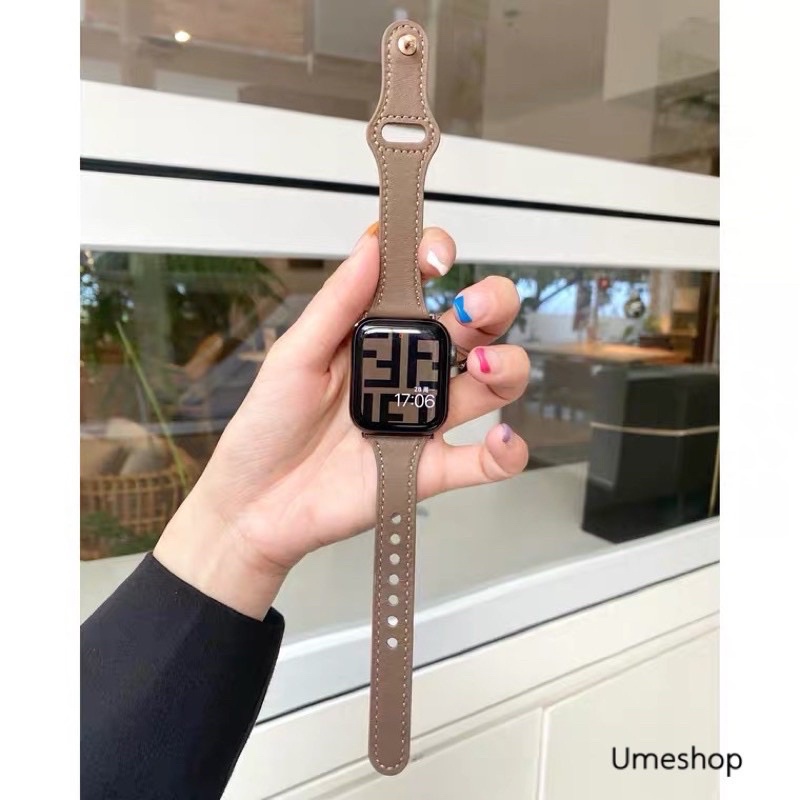 สายสำหรับ Apple Watch แบบ หนัง  watch1/2/3/4/5/6/SE สายแอปเปิ้ลวอช สายหนังแบบใหม่!!!