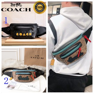 🎄พร้อมส่ง🌟Coach กระเป๋าคาดเอวผู้ชายแฟชั่นกระเป๋าสะพายข้างกระเป๋าสะพายหน้าอกส่วนลดขั้นต่ำ 72924 72931 ในสต็อก