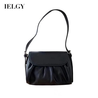 IELGY fashion Korean version of solid color womens cloud-shaped crossbody bag