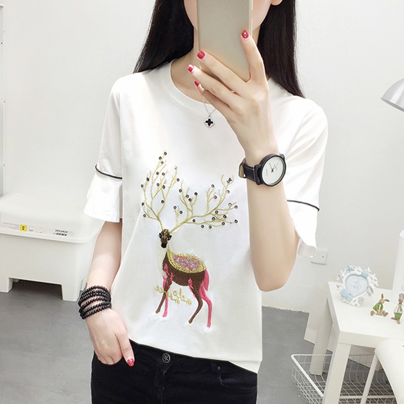 LH.Sunday🍀 เสื้อแขนสาวส่วนลายกวาง🦌💫 งานปักอลังการสุด มี 3 สียืนหนึ่งในความปัง ไม่มีไม่ได้แล้วจ้ะพี่จ๋าาาา ❤️‍🔥 - รูปที่ 3