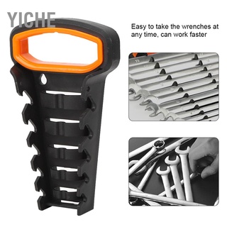 YiChe Wrench Sorter Holder Bracket Spanner Organizer Storage Tray Socket Wall Mounted Tool Self‑Locking Function